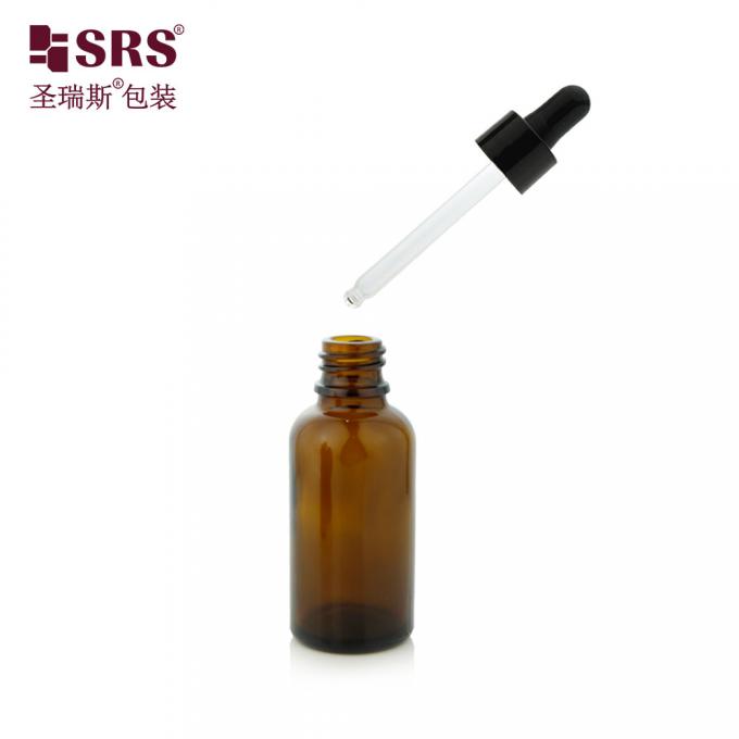 Anti-Akne-Öl-Glas-Tropffflasche mit PP-Plastik-Tropfbehandlung 4