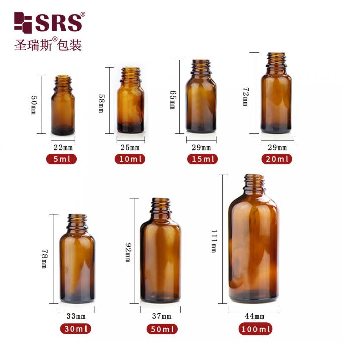 Schwarze Plastik-Tropfflasche aus Glas 5ml 10ml 15ml 20ml 30ml 50ml 100ml für Öl 1